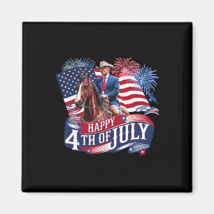 Donald Trump Frohe 4. Juli für Patrioten Americ Magnet