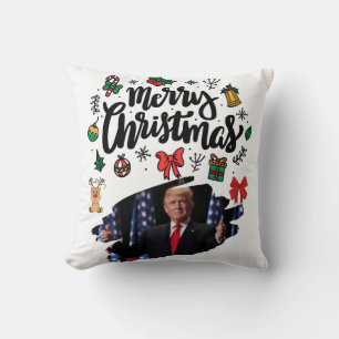 Donald Trump frohe Weihnachten Kissen