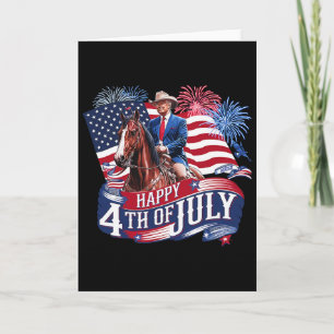 Donald Trump Frohes 4. Juli Für Patrioten Amerika Karte