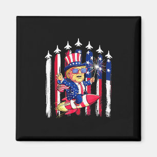 Donald Trump Frohes 4. Juli für Patrioten Amerika Magnet