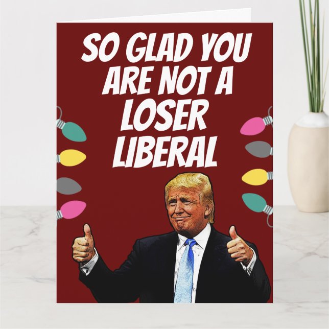 DONALD TRUMP FUNNY BIG CHRISTMAS CARDS CARDS KARTE (Vorderseite)