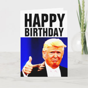 DONALD TRUMP Funny BIRTHDAY Grußkarten Karte