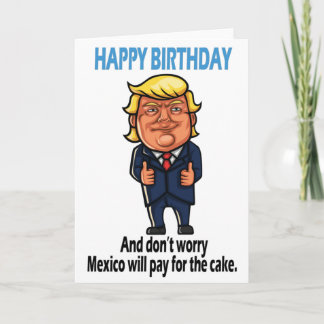 Donald Trump Funny Birthday Karte
