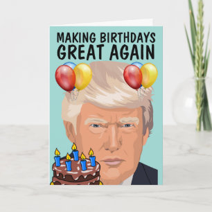 DONALD TRUMP Funny BIRTHDAY WIEDER GROSS! Karten