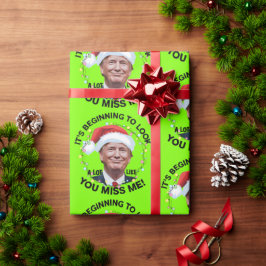 Donald Trump Funny Christmas MAGA Geschenkpapier