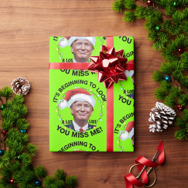 Donald Trump Funny Christmas MAGA Geschenkpapier (Feiertagsgeschenk)