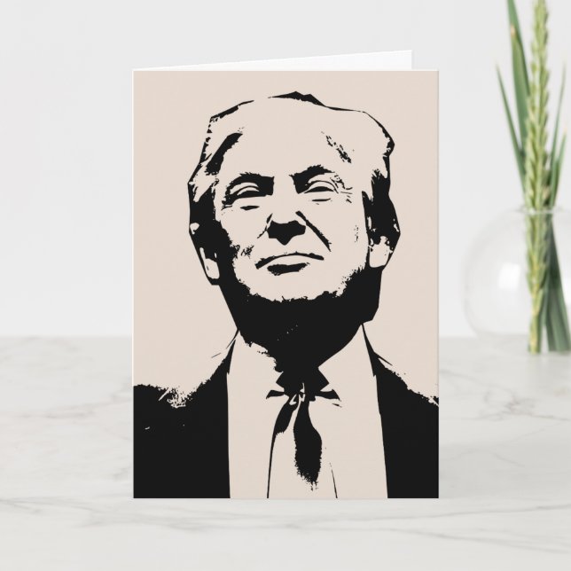 DONALD TRUMP FUNNY FAPPY BIRTHDAY GREETING CARDS KARTE (Vorderseite)