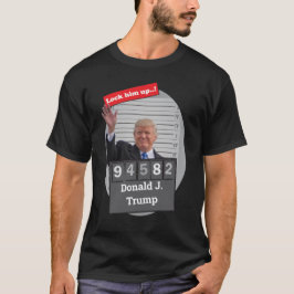 DONALD TRUMP 🤣 Funny Mugshot Novelty T-Shirt