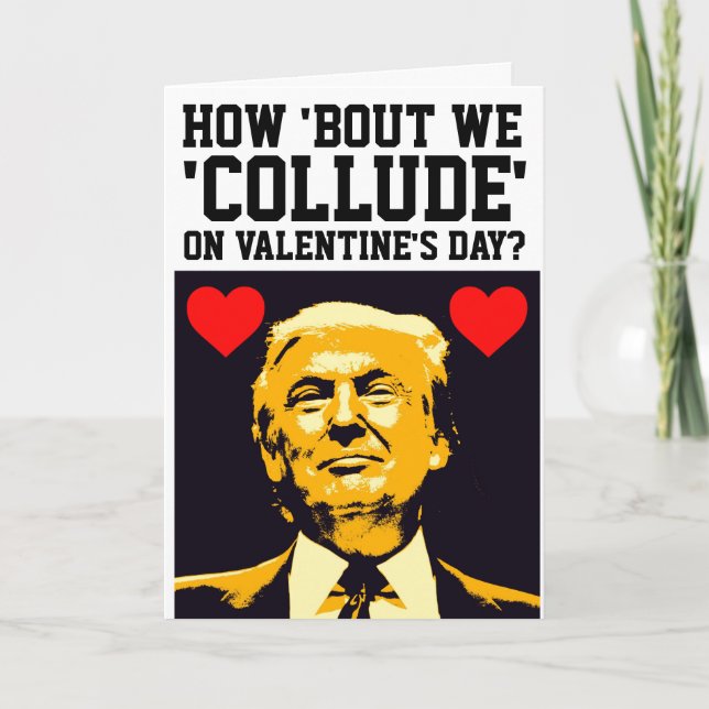 DONALD TRUMP FUNNY VALENTINE'S DAY GREETING CARDS KARTE (Vorderseite)