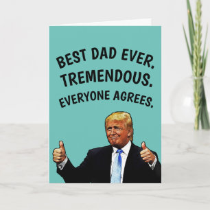 DONALD TRUMP FUNNY VATER'S DAY CARD KARTE