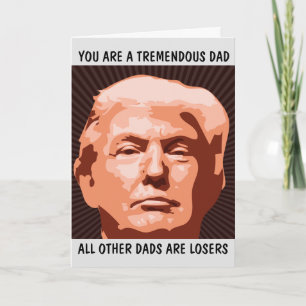 DONALD TRUMP FUNNY VATER'S DAY CARDS KARTE