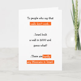 Donald Trump Funny Wall zitiert politischen Humor Feiertagskarte