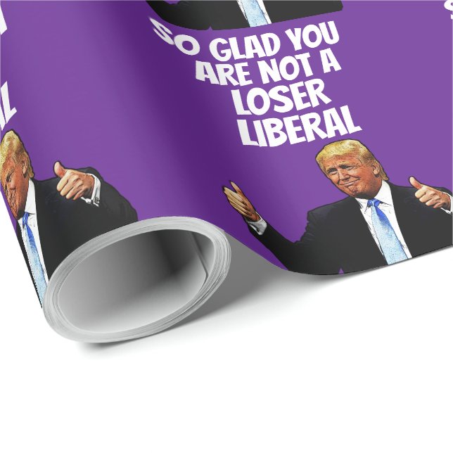 DONALD TRUMP FUNNY WRAPPING PAPIER JEDES EREIGNIS GESCHENKPAPIER (Rolleneckpunkt)