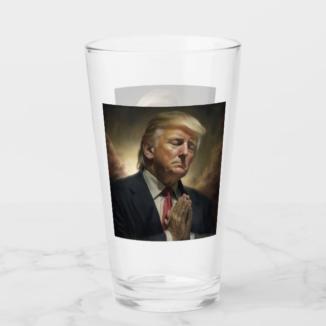 Donald Trump für Amerika Glas (Vorderseite)