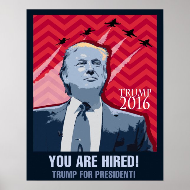 Donald Trump für das Poster des Präsidenten 2016 (Vorne)
