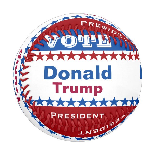 Donald Trump für Präsident 2016 Baseball (Vorderseite Links)