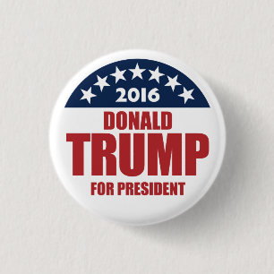 Donald Trump für Präsident 2016 Button