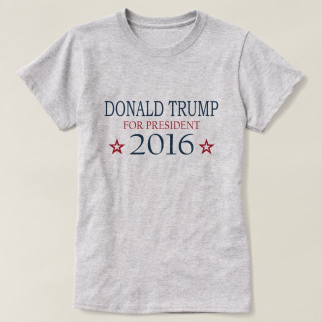 Donald Trump für Präsident 2016 T-Shirt (Design vorne)