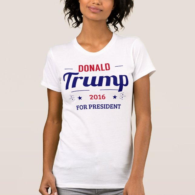 Donald Trump für Präsident 2016 T-Shirt (Vorderseite)
