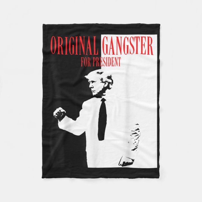 Donald Trump für Präsident 2024 Shirt Original Gan Fleecedecke (Vorderseite)