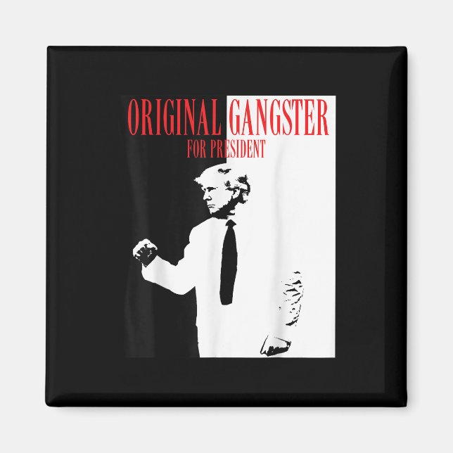 Donald Trump für Präsident 2024 Shirt Original Gan Magnet (Vorne)