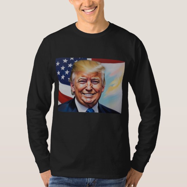 Donald Trump für Präsident 2024 T-Shirt (Vorderseite)