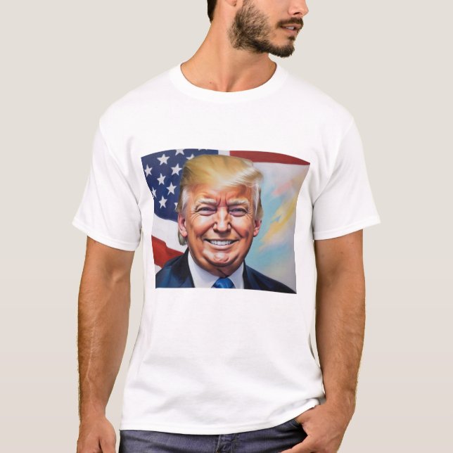 Donald Trump für Präsident 2024 T-Shirt (Vorderseite)