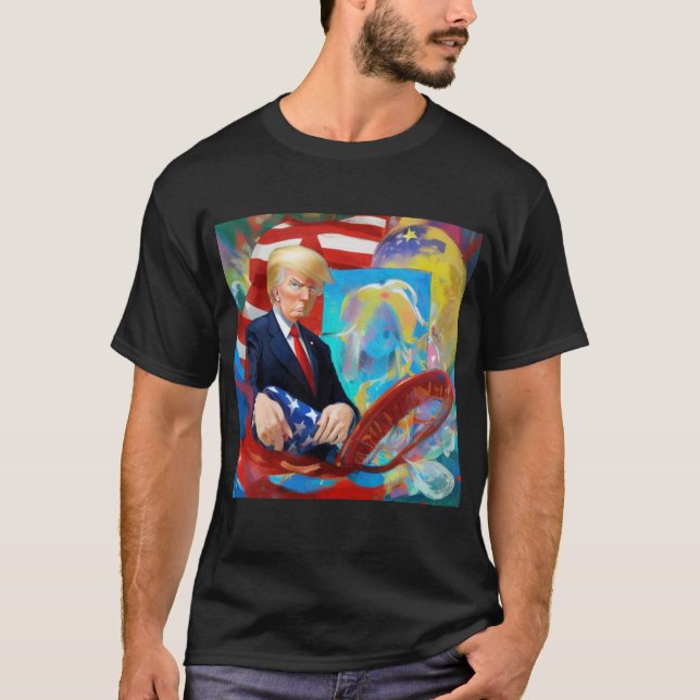 Donald Trump für Präsident 2024 T-Shirt (Vorderseite)