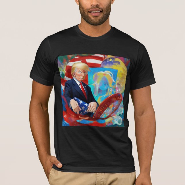 Donald Trump für Präsident 2024 T-Shirt (Vorderseite)