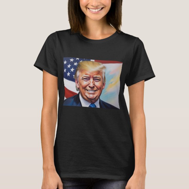 Donald Trump für Präsident 2024 T-Shirt (Vorderseite)