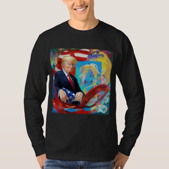 Donald Trump für Präsident 2024 T-Shirt (Vorderseite)
