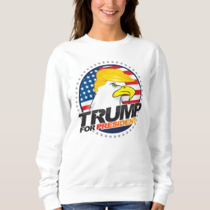 Donald Trump für Präsident Eagle Hair Sweater Sweatshirt