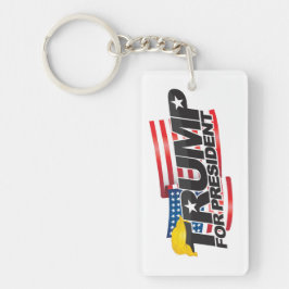 Donald Trump für Präsident (mit Haar) Schlüsselanh Schlüsselanhänger