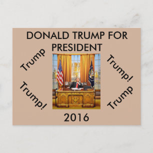 Donald Trump für Präsident Postcard Postkarte