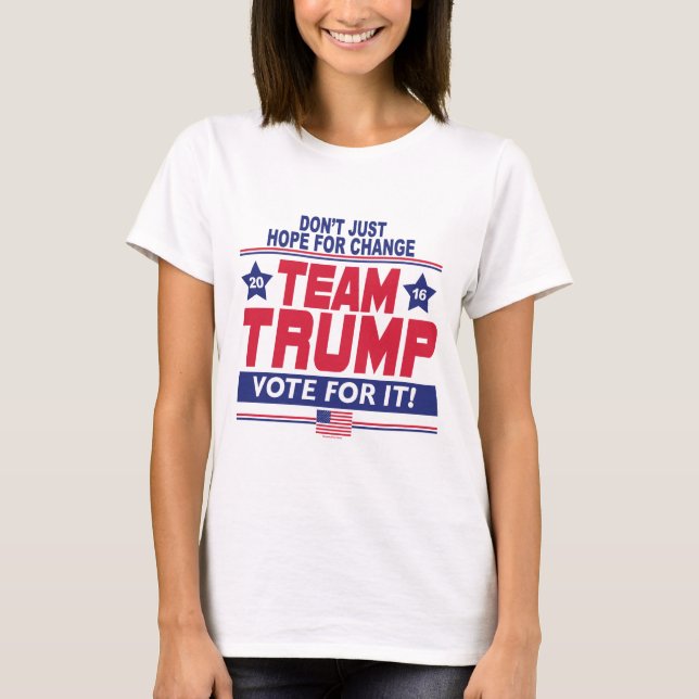 Donald Trump für Präsidenten 2016 T-Shirt (Vorderseite)