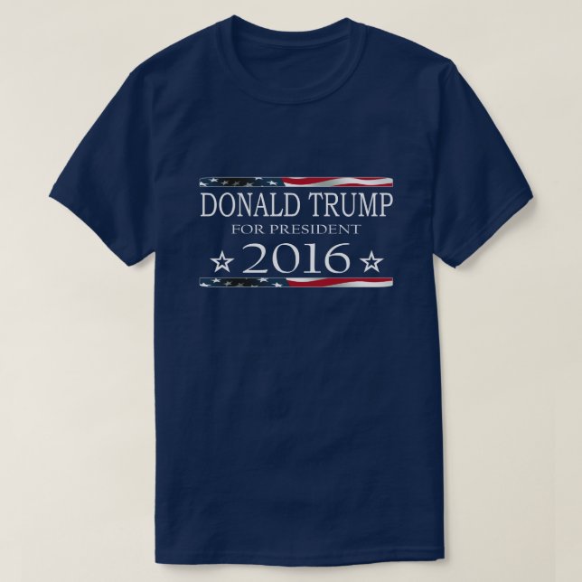 Donald Trump für Präsidenten 2016 T-Shirt (Design vorne)