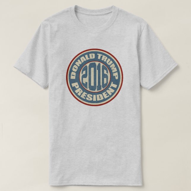 Donald Trump für Präsidenten im Jahre 2016 T-Shirt (Design vorne)
