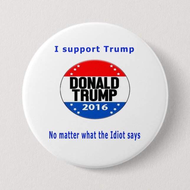 Donald Trump für Präsidentenschaltflächen Button (Vorderseite)