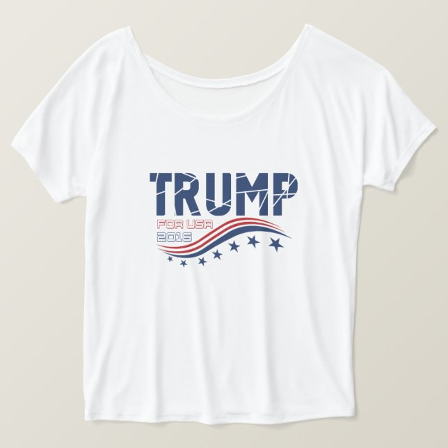 Donald Trump für USA T-Shirt (Design vorne)