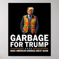 Donald Trump Garbage Orange Reflection Safety Vest