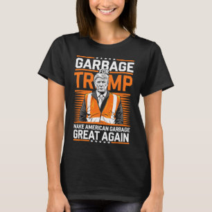 Donald Trump Garbage Orange Reflection Safety Vest T-Shirt