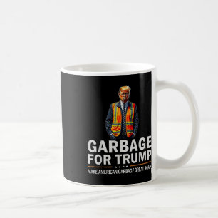 Donald Trump Garbyge Orange Reflektive Safety Vest Kaffeetasse
