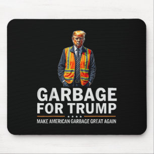 Donald Trump Garbyge Orange Reflektive Safety Vest Mousepad