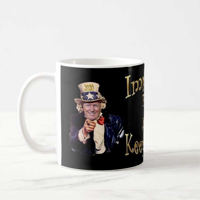 Donald Trump ~ Gedenkveranstaltung Tasse ~ 11/3/20 (Links)