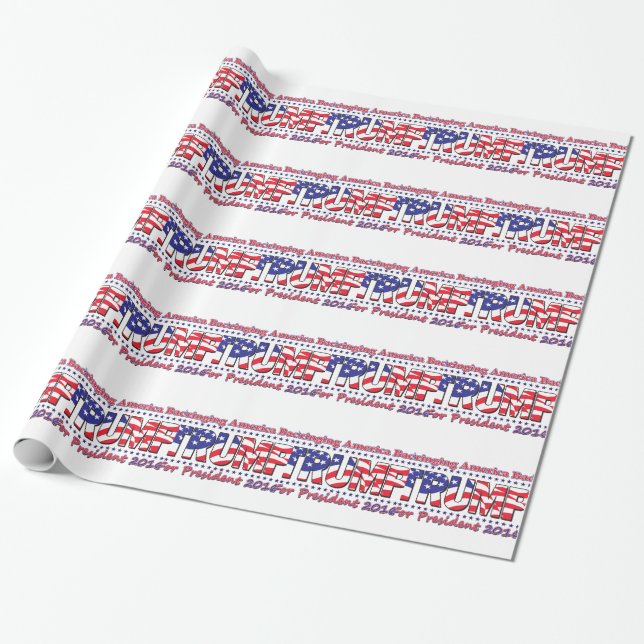 Donald Trump Geschenkpapier (Ungerollt)