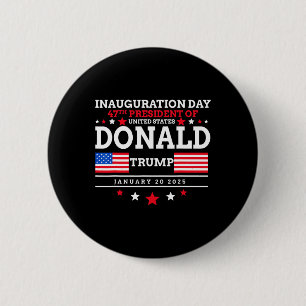 Donald Trump gewann die Amtseinführung der Wahl 20 Button