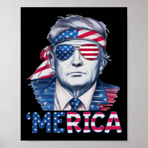 Donald Trump gewann die Wahlen 2024 Amerika USA-Fl Poster