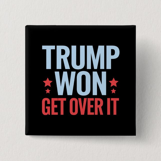 Donald Trump gewinnt 2024 den Sieg Trumps Button (Vorderseite)