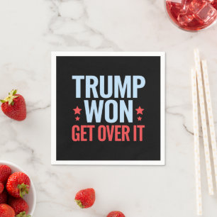 Donald Trump gewinnt 2024 den Sieg Trumps Serviette