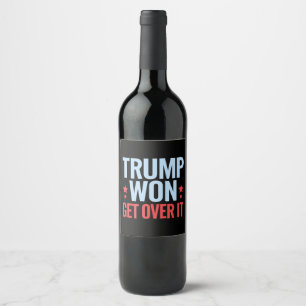 Donald Trump gewinnt 2024 den Sieg Trumps Weinetikett